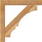 Ekena Millwork Balboa Block Rough Sawn Bracket w/ Offset Brace, Western Red Cedar, 6"W x 36"D x 36"H BKT0604X36X36BOA05RWR - alternate 3